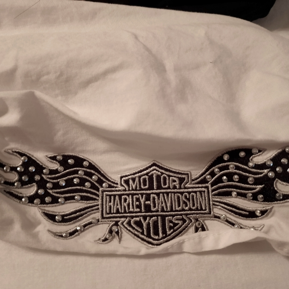 Two Harley davidson Ladies skull caps